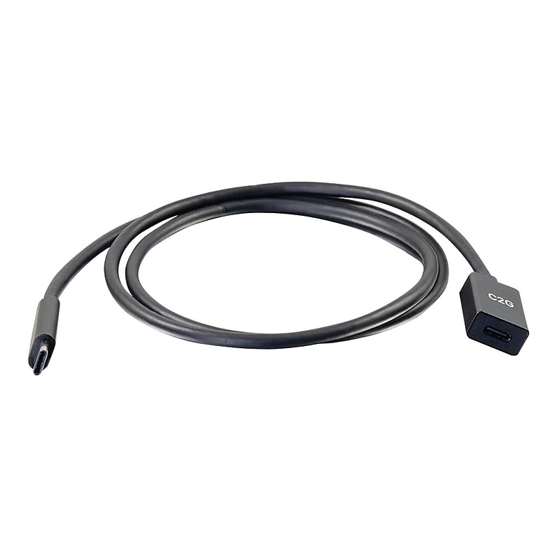 C2G 3' USB C Cable, Black (28658) image 1