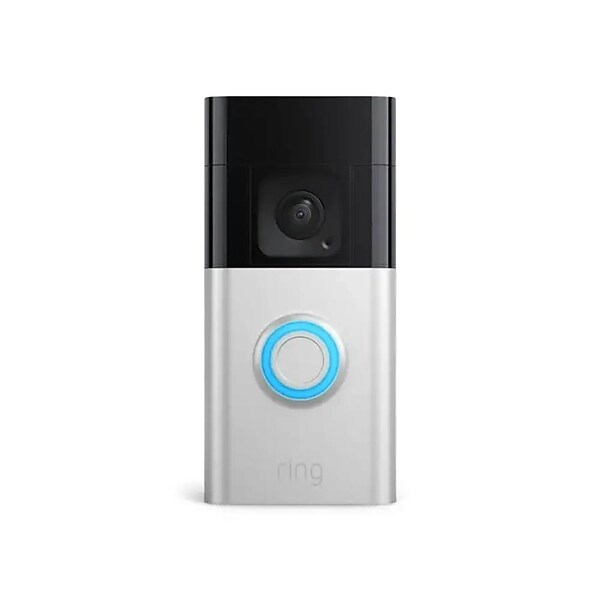Ring Battery Doorbell Plus, Smart Wifi Video Doorbell, Battery-Operated, Satin Nickel (B09WZBPX7K)