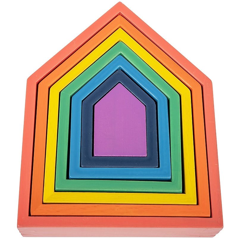 TickiT Rainbow Architect Houses, 7 Pieces/Set (CTU73542) image 1