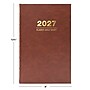 2027 Excello Brands 9" x 12.8" Daily Standard Planner, Paperboard Cover, Brown Leather (CD812-CY27-BN-L)~#|#~04EE95F6-5EFB-419C-B00636C3329DDE9B_sc7