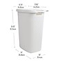 Mind Reader 15.8 Gallon Hamper with Lid, Plastic, White, 3/Pack (3PK60HAMP-WHT)~#|#~04F05CBE-5555-4561-9A32CF6FC695C6F8_sc7