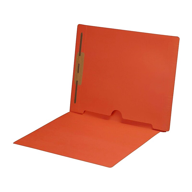 Medical Arts Press End Tab File Folder, Straight Cut, Letter-Size, Orange, 50/Box (S-09018-ORG) image 1