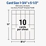 Avery Rectangle Integrated Cards, Matte White, 500/Pack (19479399873)~#|#~04F751CF-94A4-44C9-A6EDA211D49CE690_sc7