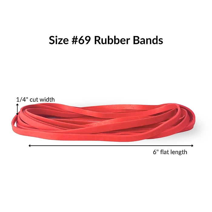 Alliance Red Packer Oversized #69 Rubber Bands, 6