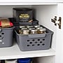 Iris Small Plastic Storage Baskets, Gray, 10/Pack (500164)~#|#~04FA5E37-C03E-49E3-8D247F9EA6A4BD46_sc7