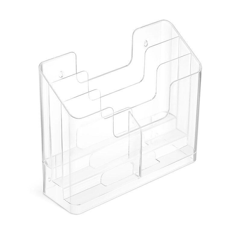 TRU RED 4-Compartment Multi-Purpose File Organizer, Clear (TR61968) image 1