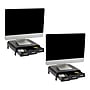 Mind Reader Monitor Stand and Desktop Organizer, Up to 22" Monitor, Black, 2/Pack (2MONSTA3D-BLK)~#|#~05028676-1025-48E2-A44E1A97EE0D1FD1_sc7