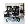 Anji Mountain Rug'd Prizm Green Carpet & Hard Floor Chair Mat, 36" x 48", Gray/Green (AMB9106)~#|#~0502D614-80FB-426C-BFBBC070DDF5EAF2_sc7