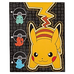 pokemon card folder 4 Mini Album Binders Bundle For Cards - Sleeves Included - Protect Your Deck In Style - Cool Graphics Featuring Your Favorite Pokemon Characters Zipper Card Binder The high Premium Trading Card Binder for