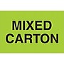 Tape Logic "Mixed Carton" Labels, 2" x 3", Fluorescent Green, 500/Roll (DL1318)~#|#~05086D93-1F4E-4907-A9630E4D1376A224_sc7