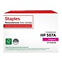Staples Remanufactured Magenta Standard Yield Toner Cartridge Replacement for HP 507A (TRCE403A/STCE403A)~#|#~050E10D1-DDD0-424B-8E12CEA6DCB91BE8_sc7