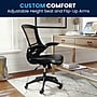 Flash Furniture Kelista Ergonomic LeatherSoft/Mesh Swivel Mid-Back Task Office Chair, Black (BLX5MLEA)~#|#~0516190C-D4A9-4586-9A333A179B0C5F97_sc7