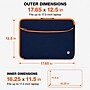 Vangoddy 17" Laptop Sleeve, Black/Orange (NBKLEA259)~#|#~0516F105-C001-4343-81D39E9BD03AA0C8_sc7