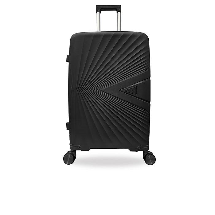 Tucci SICUREZZA 3-Piece Hardside Spinner Luggage Set, Black (T0726