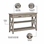 Bush Furniture Key West 47"W x 16"D Console Table with Drawers and Shelves, Washed Gray (KWT248WG-03)~#|#~0520C23C-3136-4D53-BF1B6B5C964FDA08_sc7
