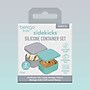 bentgo Sidekicks Kids Snack Containers, Gray/Aqua, 2.6 oz, 2/Pack (BGKDCHSC-YA)~#|#~05241278-6E89-4A7C-8AAA57E58ADCDEAE_sc7