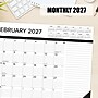 2027 Willow Creek B&W w/Lines 22" x 17" Monthly Desk Pad Calendar, Assorted Colors (66133)~#|#~05262020-39FD-4880-BD41E41A64C2FB19_sc7