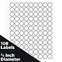 JAM Paper Laser/Inkjet Round Multipurpose Labels, 0.75" Dia, White, 108/Pack (3147612190)~#|#~0527D176-D638-4AF5-81379895CCA8885E_sc7
