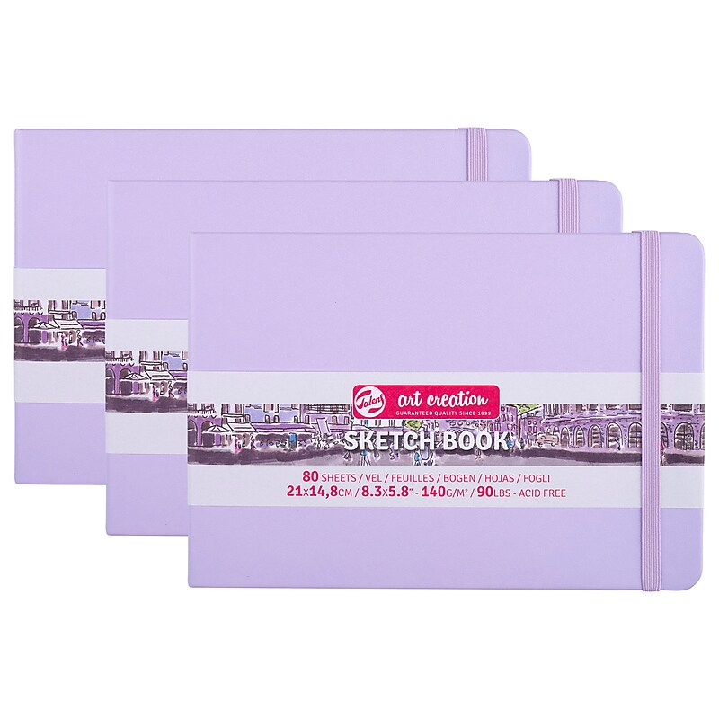 Talens Art Creation 8.3" x 5.8" Sketch Book, 80 Sheets/Book, 3/Bundle (TLN9314135M-3) image 1