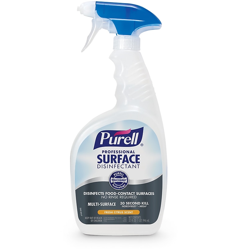 PURELL Professional Surface Disinfectant Spray, Fresh Citrus Scent, 32 oz. (3342-06) image 1