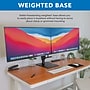 Mount-It! Height Adjustable Dual Monitor Arm, Freestanding Mount, Fits 17"-32" Monitors, Black (MI-2758)~#|#~052DAE49-6367-434E-A367D7F164BF7E97_sc7