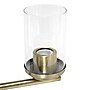 Lalia Home 3-Light 15" Classic Clear Glass and Metal Hanging LED Pendant Chandelier, Antique Brass (LHP-3012-AB)~#|#~05307E96-0083-468C-B266F607ED71583B_sc7