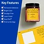 Avery Laser/Inkjet Square Multipurpose Labels, 3" x 3", Bright Yellow, 120/Pack (94101)~#|#~0530C08D-7374-4E36-A5CEE6E3737A54BA_sc7