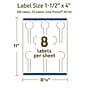 Avery Dissolvable Decorative Edge Multipurpose Labels, 1.5" x 4", Off-white, 200/Pack (94116)~#|#~0531CD0A-5B94-413F-8D66C0763499505B_sc7