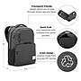 Solo New York Re:Discover Laptop Backpack, Medium, Gray (UBN715-10/4)~#|#~05326CA0-60FF-47C1-AE1B613E51C5EBE1_sc7