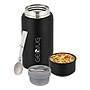 Brentwood Geojug Stainless Steel Double Walled Food Jar with Bowl & Folding Spoon, 25 oz., Black (FTS-750BK)~#|#~0535B140-7DAE-4625-AB119E89E811FDCF_sc7