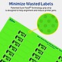 Avery Laser/Inkjet Multipurpose Decorative Edge Labels, 0.5" x 2.5", Neon Green, 1800/Pack (94749)~#|#~053C8013-EC93-4276-B58FF10635452A41_sc7