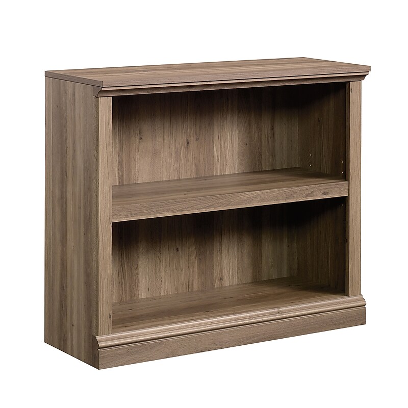 Sauder Select 30"H 2-Shelf Bookcase, Salt Oak (420179) image 1