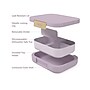 bentgo Modern Bento Box, 3-Compartment, Orchid, 44 oz. (BGOMDN-O)~#|#~053E5E0E-70C8-40E7-925992EE95C92A2E_sc7