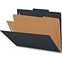 Medical Arts Press Pressboard Classification Folder, 2-Dividers, 2" Expansion, Letter Size, Black, 10/Box (DV-T42-26-3BLK-PKT)~#|#~054419C8-DC98-448C-AB0B17E8087F7FB3_sc7