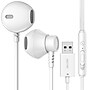 Delton 10E USB Wired Computer Earbuds with Microphone, White (DWH10EWH)~#|#~054590DF-2A27-4906-AC79FB245062388E_sc7