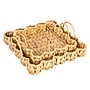 Woven Water Hyacinth Scalloped Square Trays (HE1255)~#|#~05486BB3-1EA8-4D54-91E5D62A96341BEA_sc7