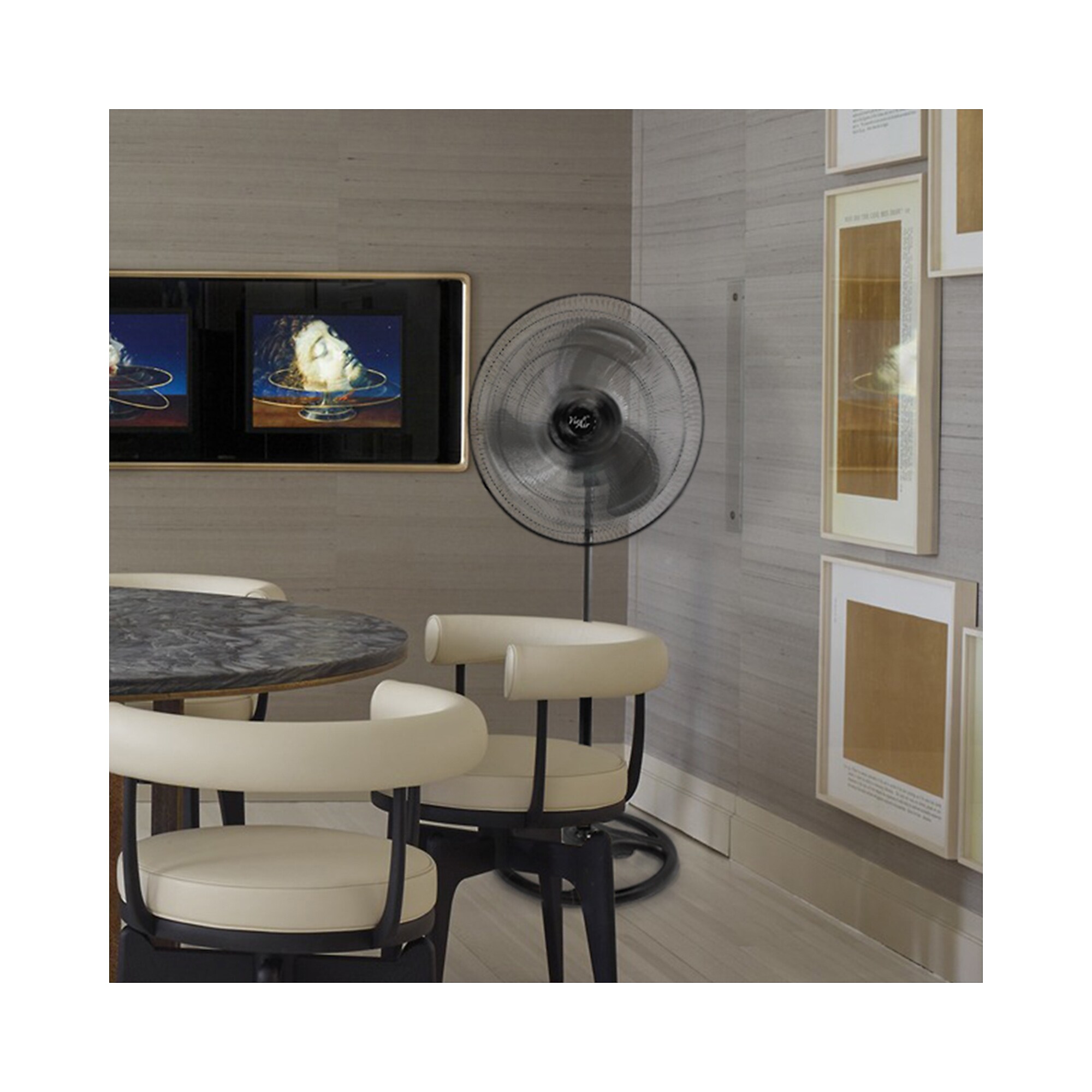 Vie Air 18″ Oscillating Pedestal Fan, 3-Speed, Black (93896356M) Sansujyuku sansujyuku.com