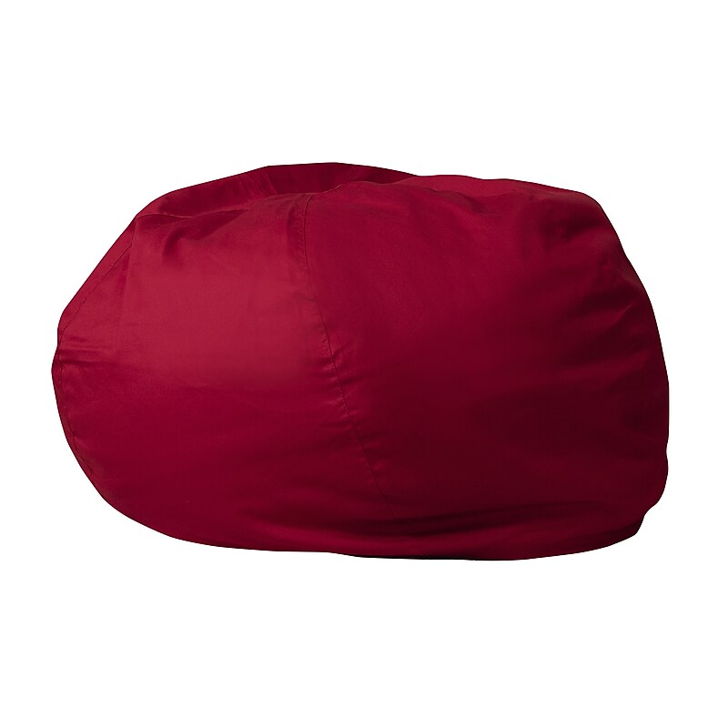 Flash Furniture Cotton Twill Bean Bag Chair, Red (DGBEANLGSLDRD) image 1