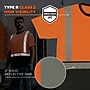 Ergodyne GloWear 8286BK High Visibility Short Sleeve Black Bottom T-Shirt, ANSI Type R Class 2, Orange, Small (22192)~#|#~054D3276-F078-4A80-BD9894ED2FD589A4_sc7