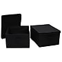 Household Essentials 10" Storage Bins, Reinforced Fabric, Black (HH7615-1)~#|#~054F0C4E-6879-4268-8488664B82B3114B_sc7