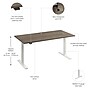 Bush Business Furniture Move 60 Series 60"W Electric Adjustable Standing Desk, Modern Hickory (M6S6030MHWK)~#|#~05503CCC-C082-4483-B4A28EE2903C9988_sc7