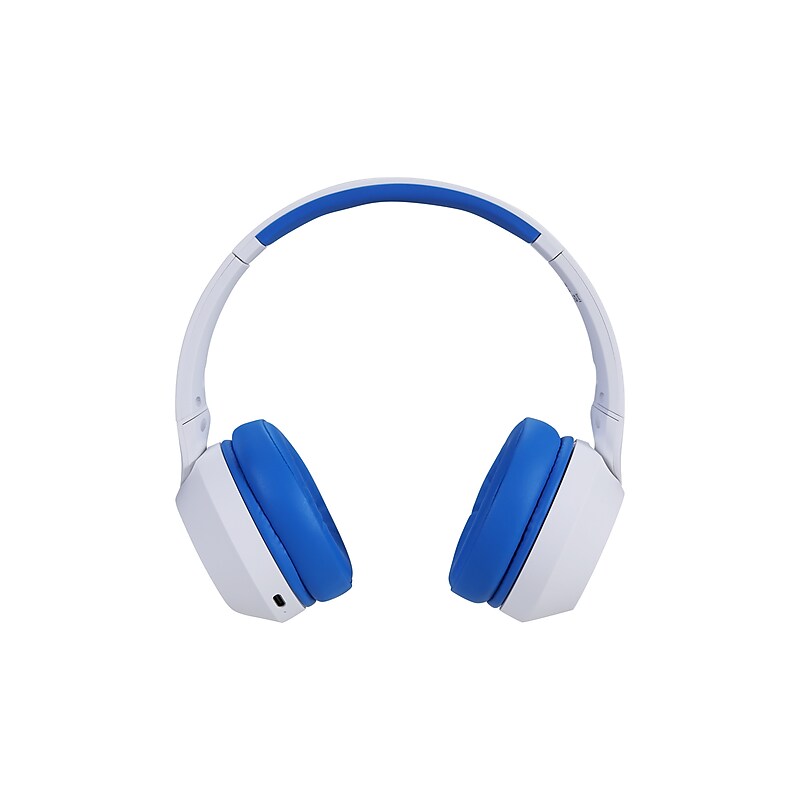 Altec Lansing Whiteout Series Wireless Bluetooth Kid Safe ANC Headphones, White/Blue (MZX4500-WOWBLU) image 1