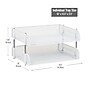 Mind Reader Metal Side Loading Stackable Letter Tray, White (ESTACK2-WHT)~#|#~055B8933-0306-4951-809AE69965F13701_sc7