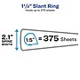 Avery Showcase 1 1/2" 3-Ring View Binders, Slant Ring, Black (19650)~#|#~05627F3B-E4B4-466A-A245BA168884E088_sc7