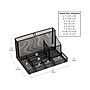 Mind Reader 8-Compartment Metal Mesh Desk Organizer and Office Supplies, Black (DORGSET-BLK)~#|#~0564E03D-7354-4F18-9A43A0C7D64EF97D_sc7