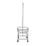 Household Essentials Rolling Laundry Cart with Basket, Silver (HH6028-1)~#|#~05652C0D-E0D2-4861-A66AD557AF5CB203_sc7