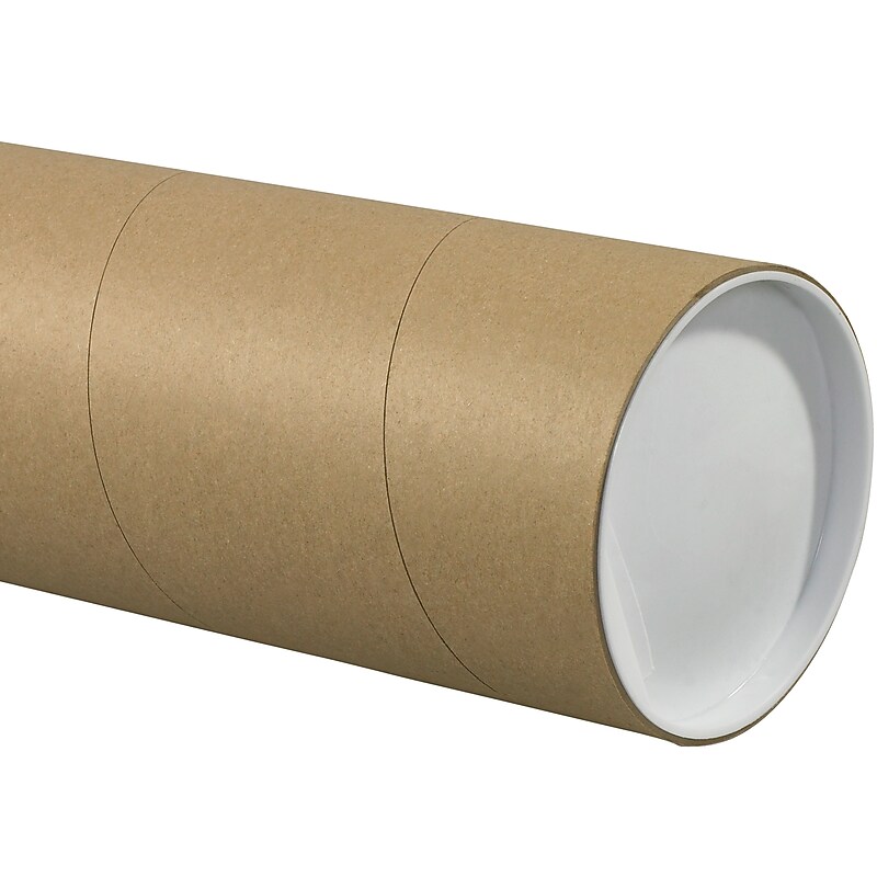 5" x 24" Kraft Heavy Duty Mailing Tube, Brown, 15/Carton (P5024KHD) image 1
