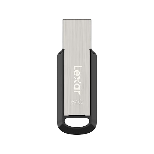 Lexar JumpDrive M400 64GB USB 3.0 Type-A Flash Drive, Silver/Black