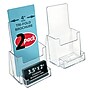 Azar Displays Trifold Brochure Holder, Desktop/Countertop, Top Loading, Clear Acrylic, 2/Pack (252922-2PK)~#|#~05728C36-FC2A-4D03-921B8EA47E4A716B_sc7