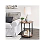 Household Essentials Jamestown 21"Dia. Laminate Round End Table, Mid-Century Walnut/Black (8121-1)~#|#~057342BA-9C08-448B-BB25CCB22908A7A0_sc7